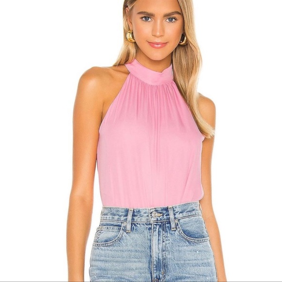 Alice + Olivia Tops - Alice Alice and Olivia Kinsley Gathered Halter top